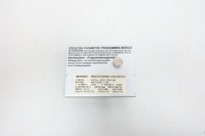 KDS1-200-300-W1 03/1X04442-002001700 INDRAMAT