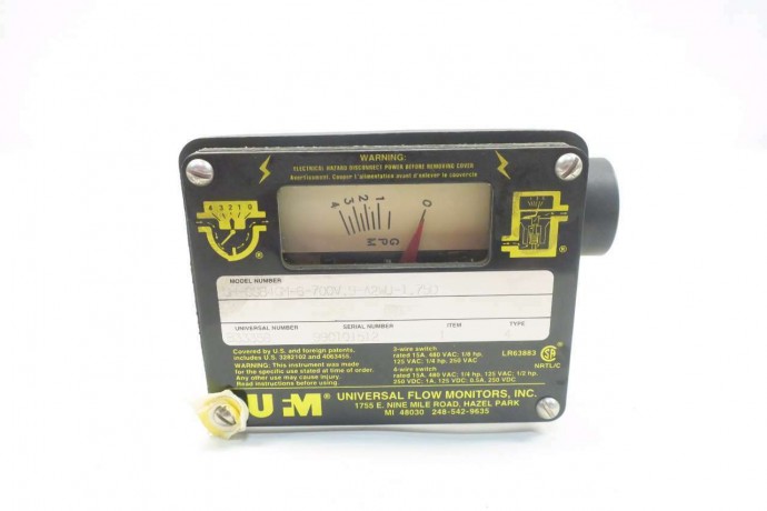 SH-CSB4GM-6-700V.9-A2WU-1.75D UNIVERSAL FLOW MONITORS